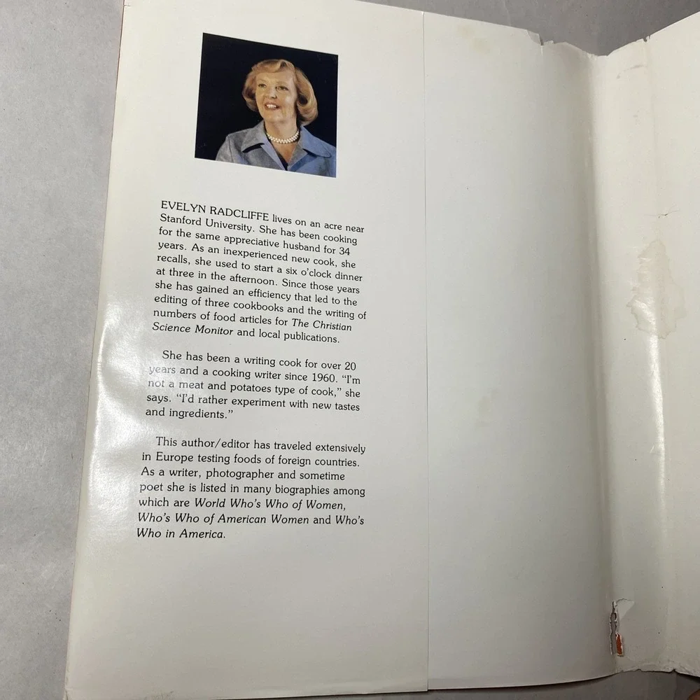 The LIFETIME Cookbook 1978 Artists & Writers Publications HC by Evelyn Radcliffe
